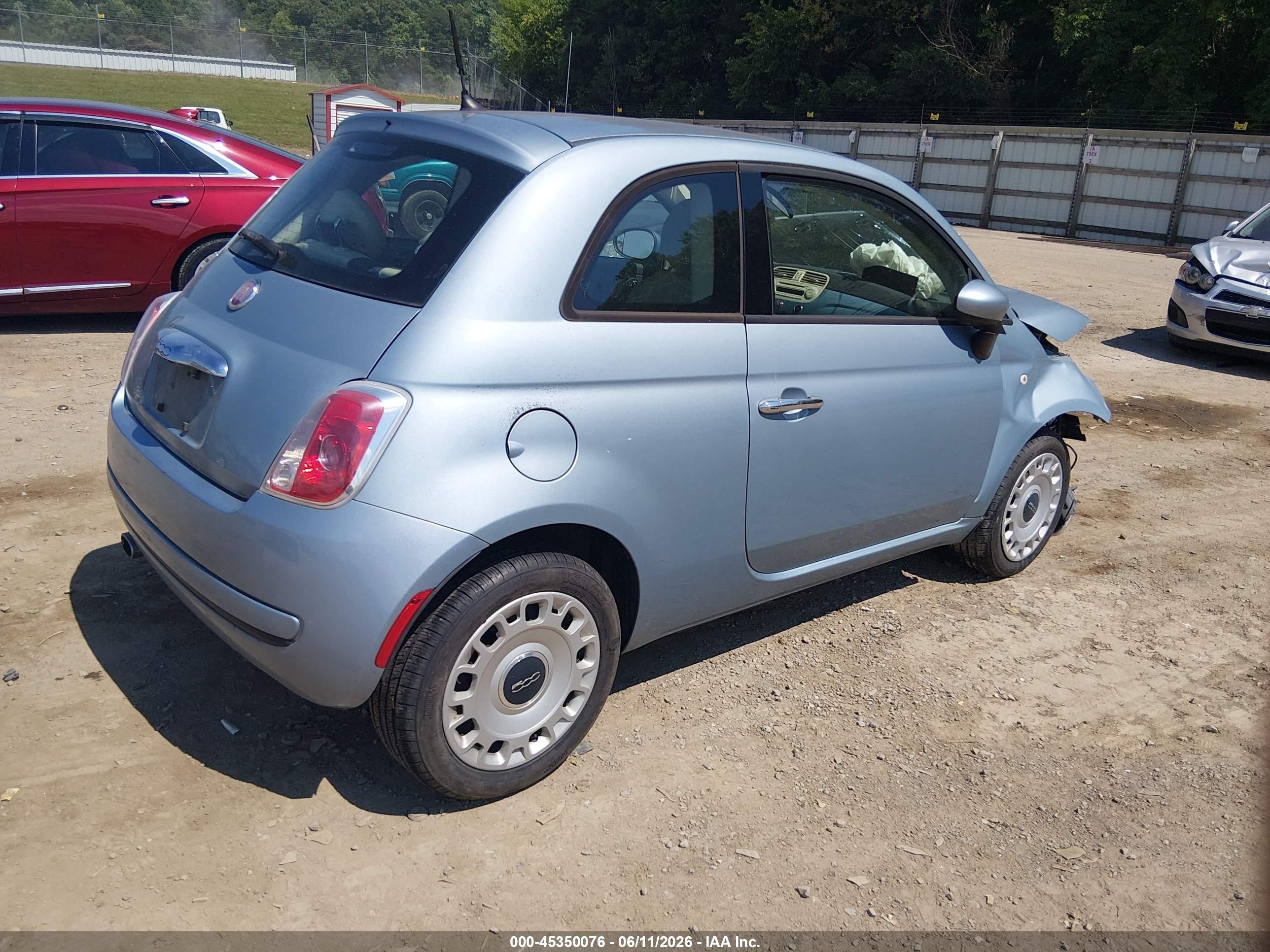 2014 Fiat 500 Pop Blue vin: 3C3CFFAR9ET169301