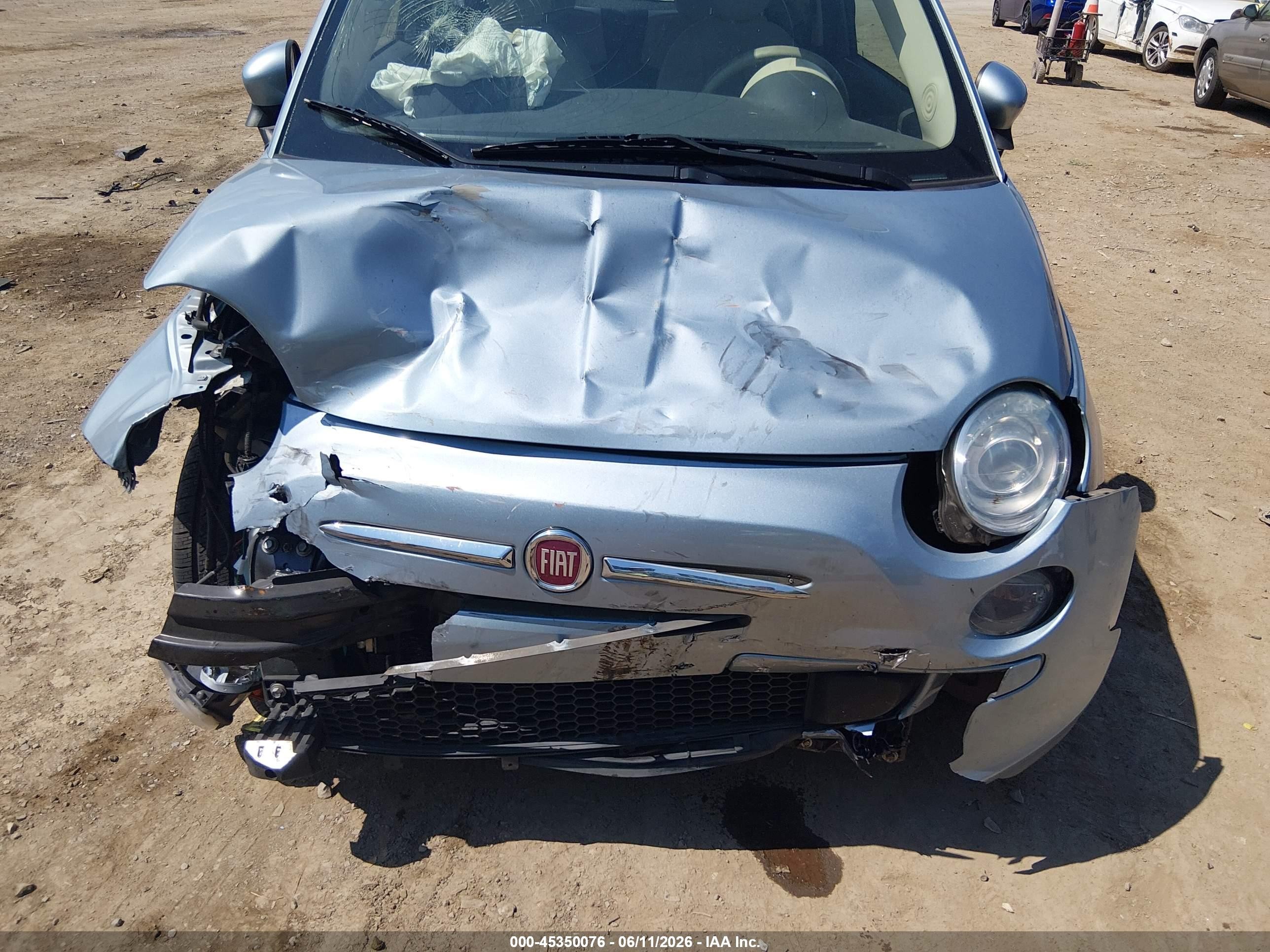 2014 Fiat 500 Pop Blue vin: 3C3CFFAR9ET169301