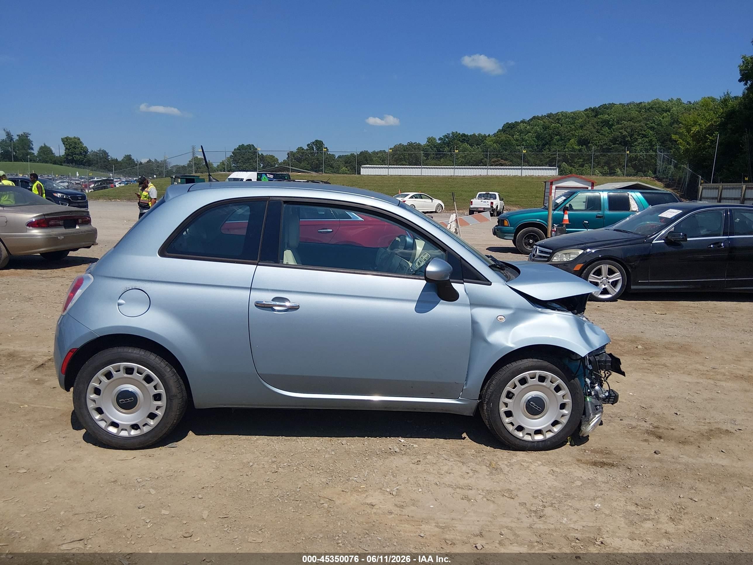 2014 Fiat 500 Pop Blue vin: 3C3CFFAR9ET169301