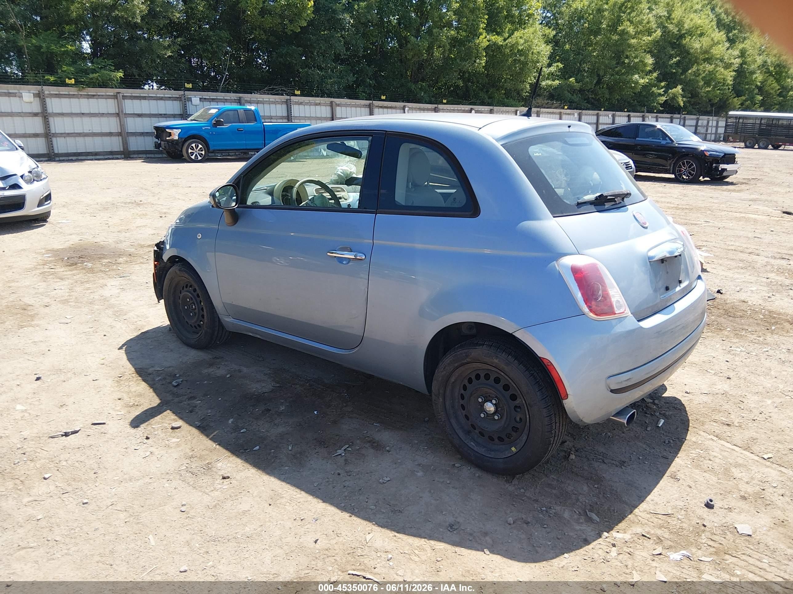 2014 Fiat 500 Pop Blue vin: 3C3CFFAR9ET169301