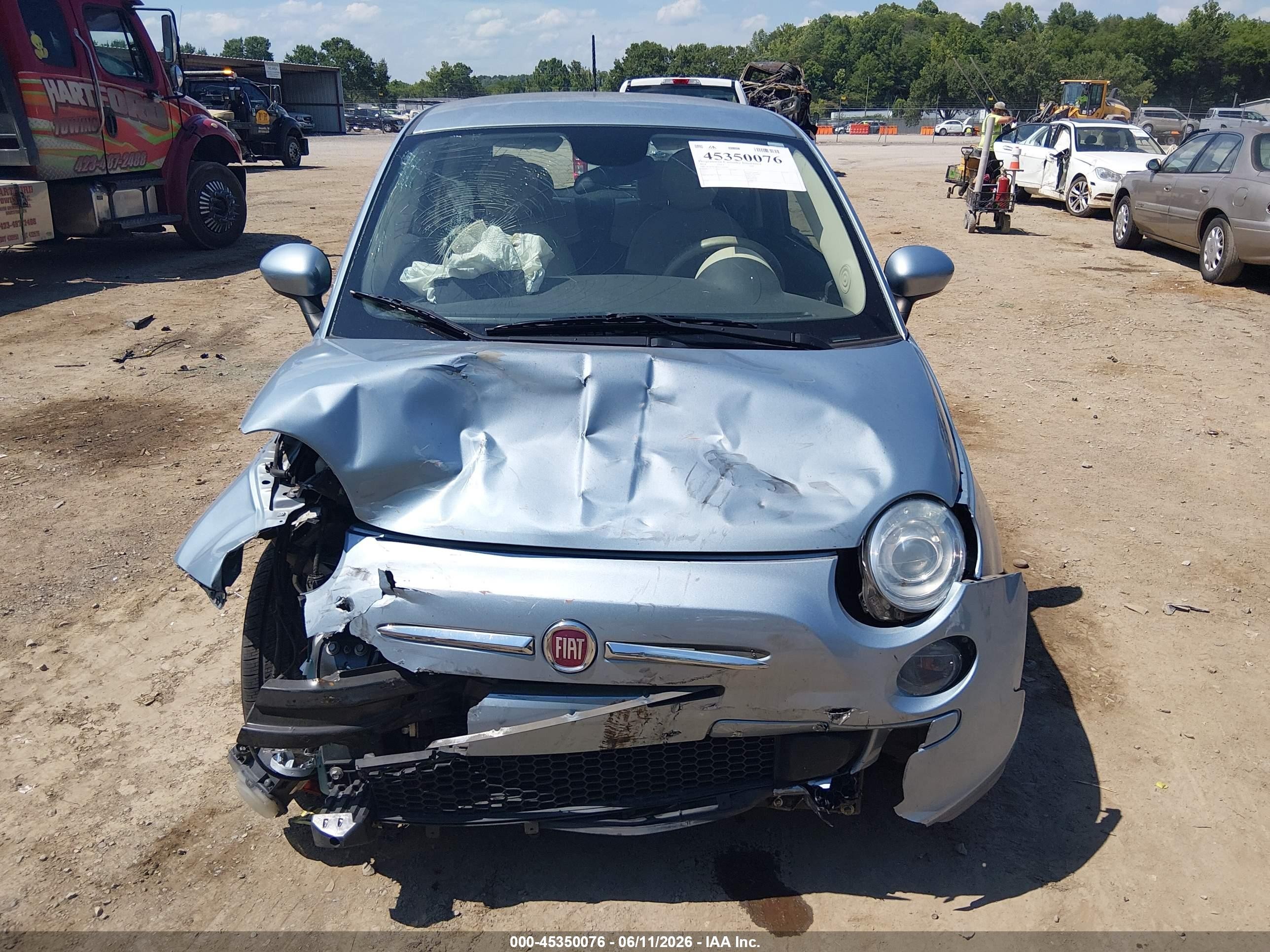 2014 Fiat 500 Pop Blue vin: 3C3CFFAR9ET169301