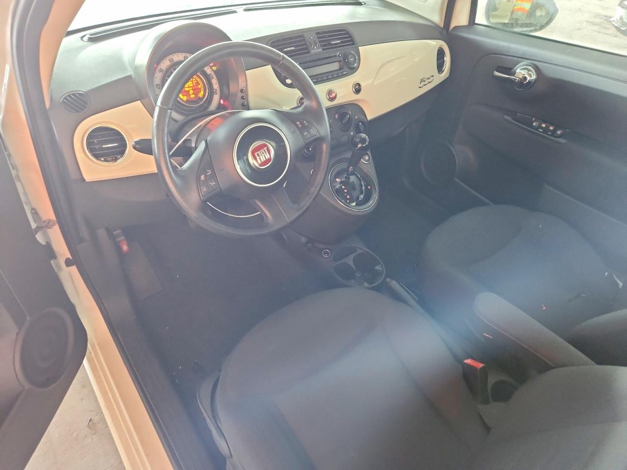 2014 Fiat 500 Pop White vin: 3C3CFFAR9ET293388