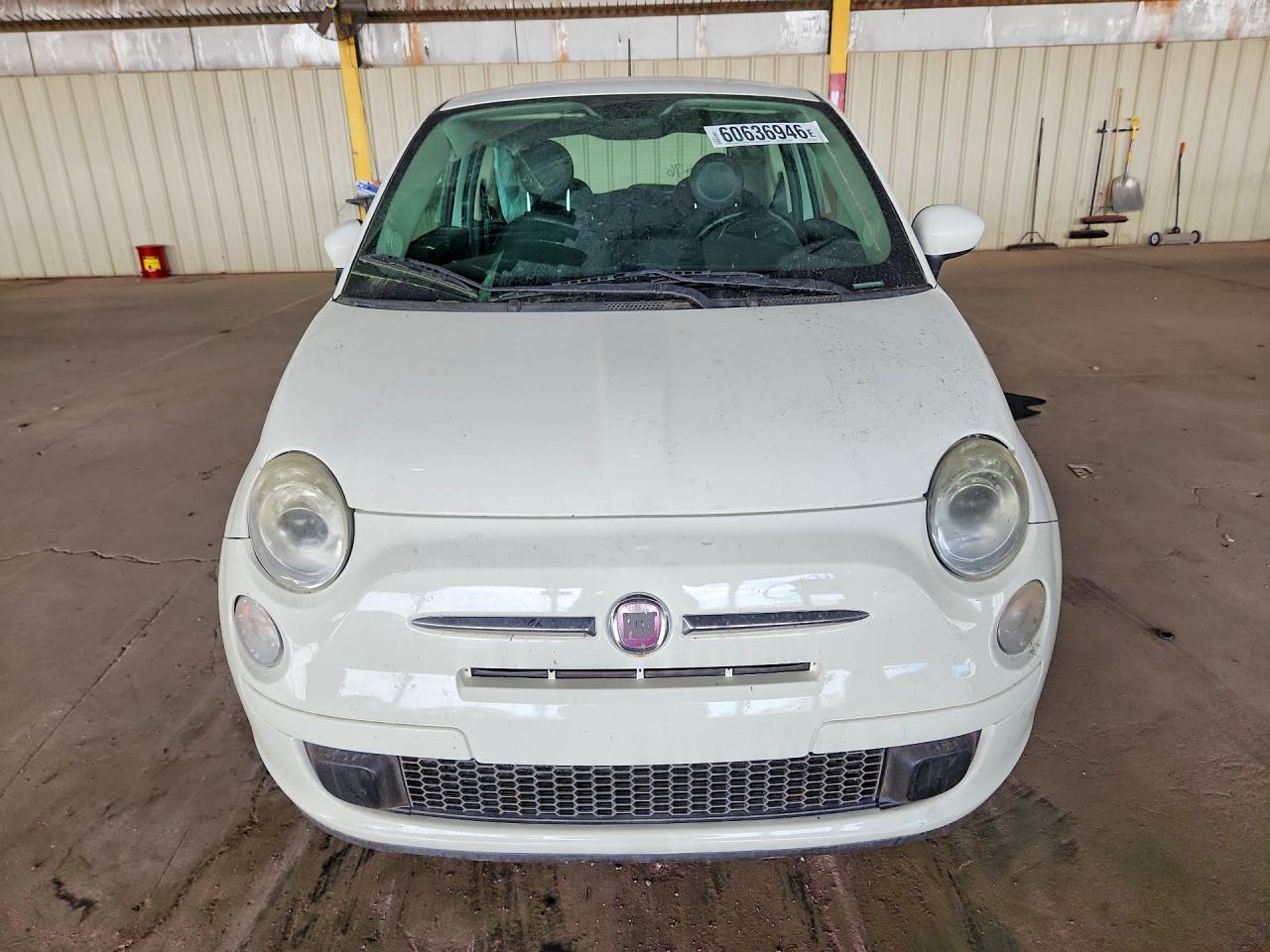 2014 Fiat 500 Pop White vin: 3C3CFFAR9ET293388
