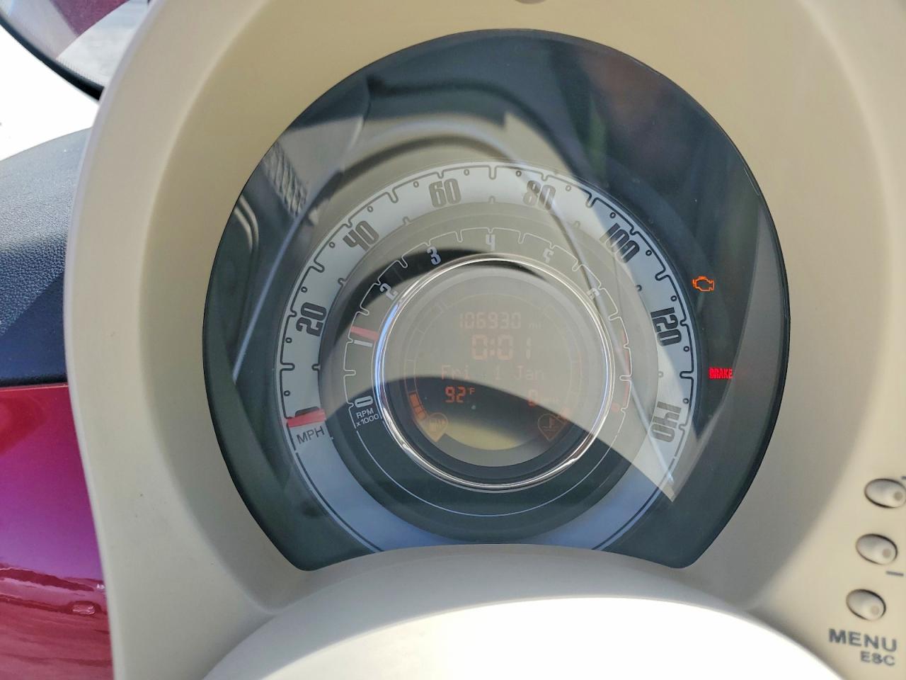 2012 Fiat 500 Pop Red vin: 3C3CFFARXCT127684
