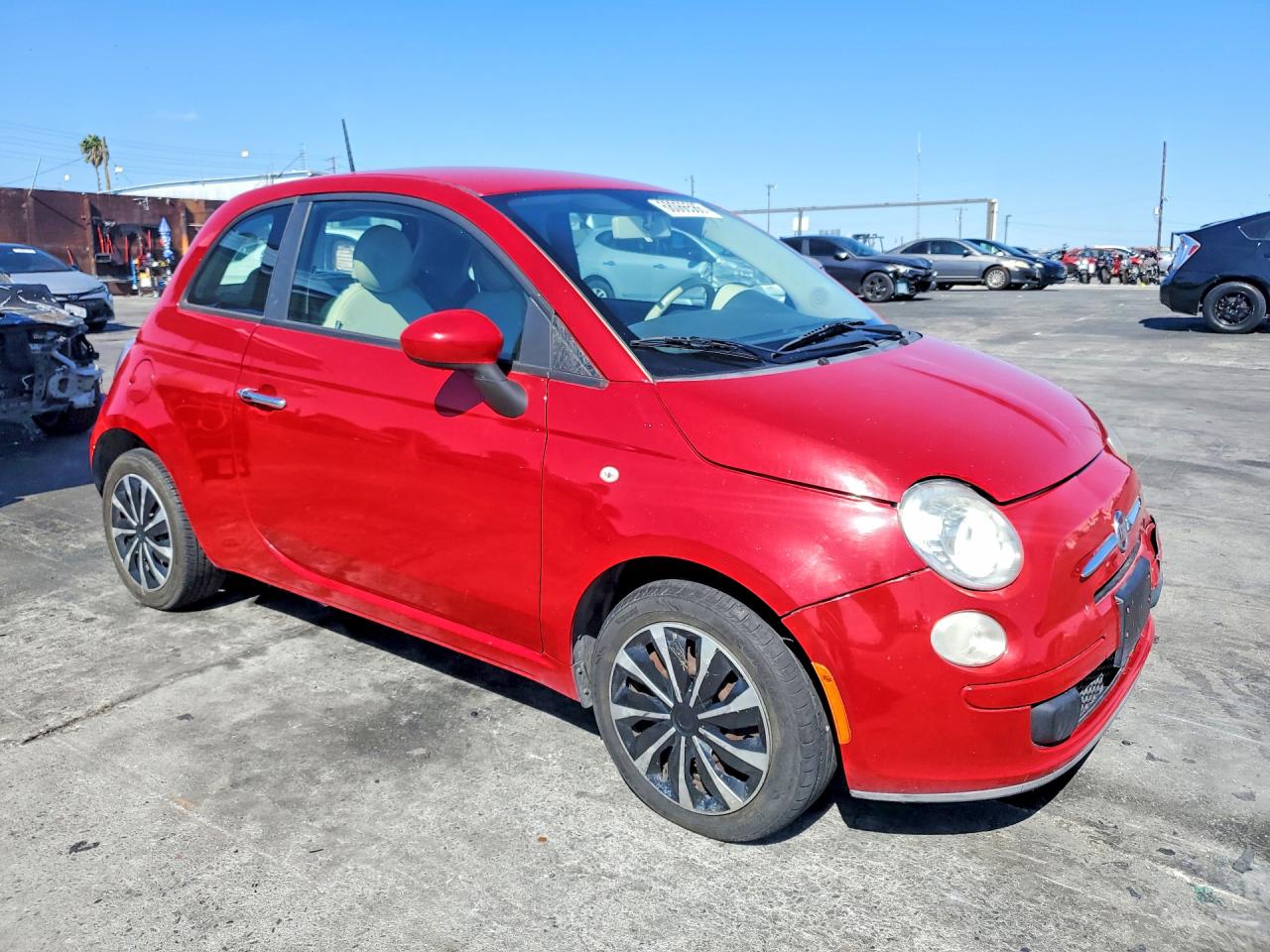 2012 Fiat 500 Pop Red vin: 3C3CFFARXCT127684