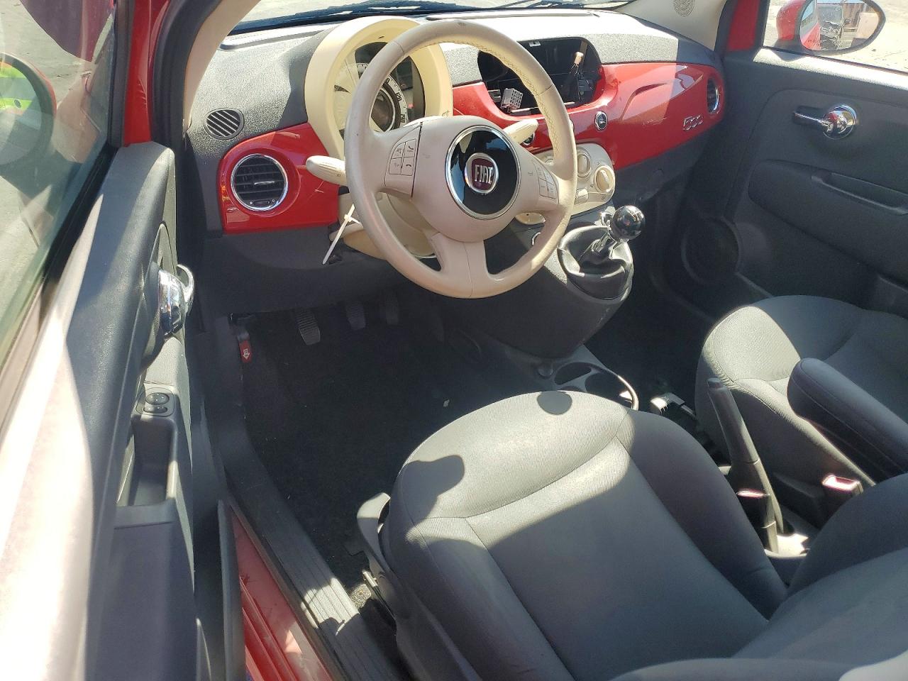 2012 Fiat 500 Pop Red vin: 3C3CFFARXCT127684