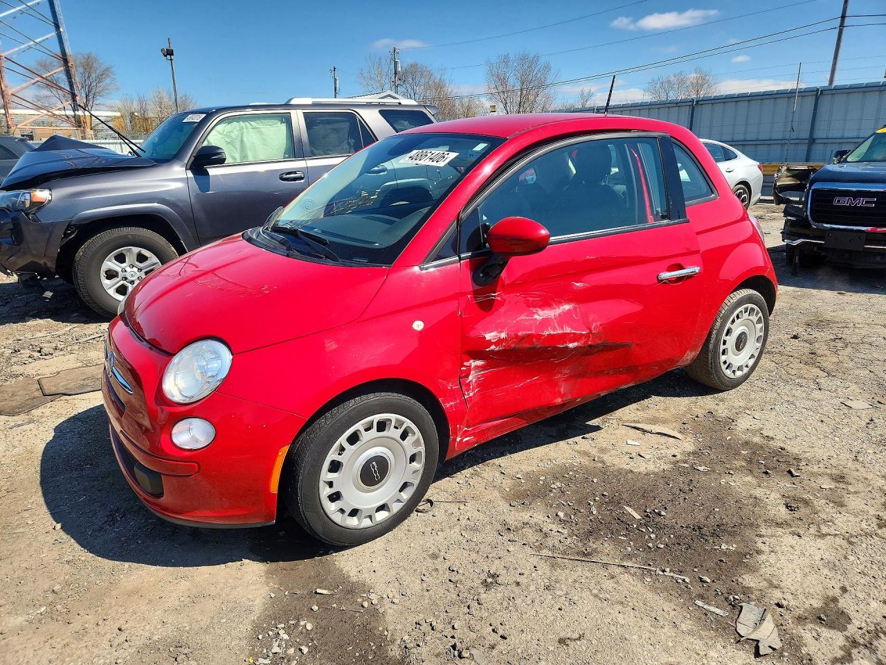 2014 Fiat 500 Pop Red vin: 3C3CFFARXET221728
