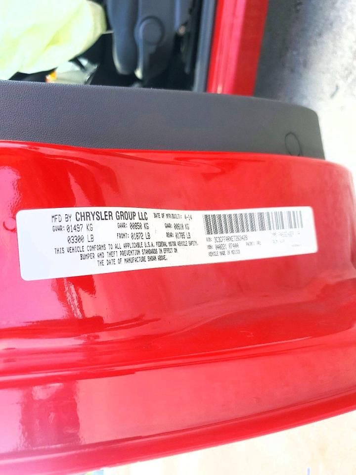 2014 Fiat 500 Pop Red vin: 3C3CFFARXET263428