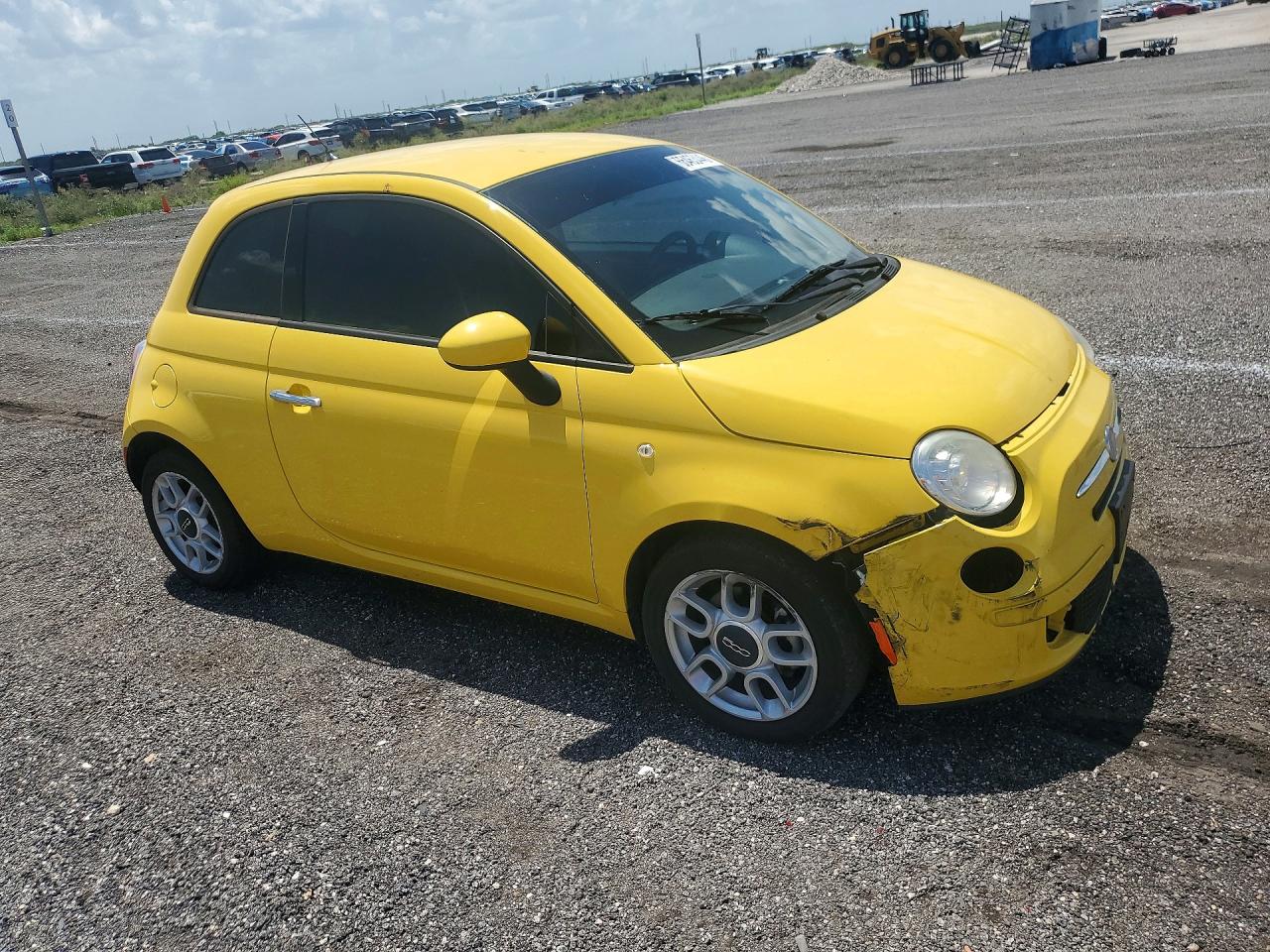 2014 Fiat 500 Pop Yellow vin: 3C3CFFARXET283016