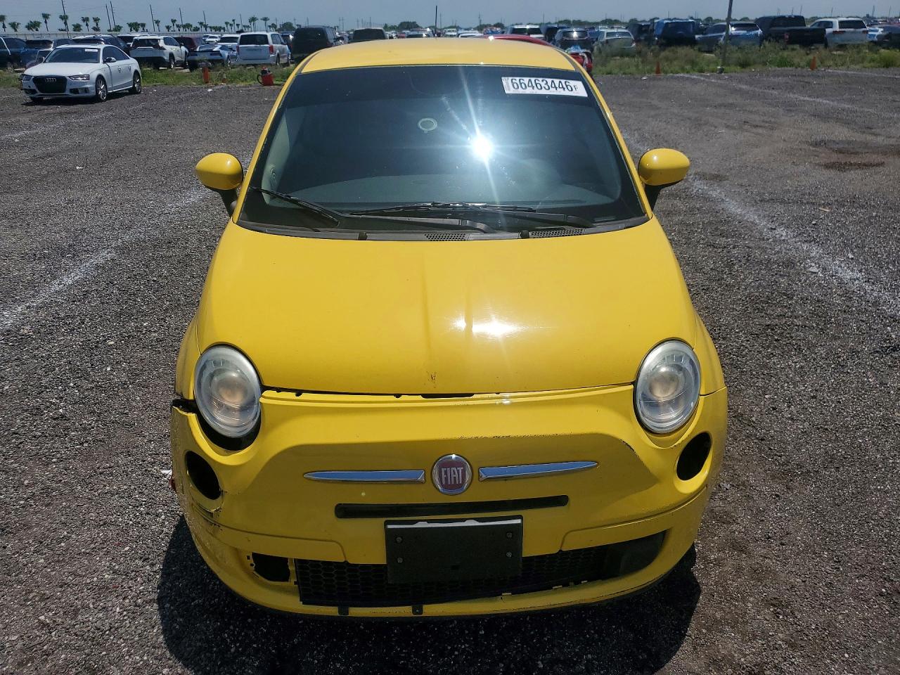 2014 Fiat 500 Pop Yellow vin: 3C3CFFARXET283016