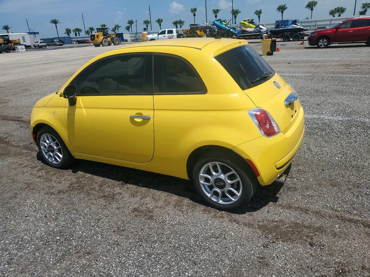 2014 Fiat 500 Pop Yellow vin: 3C3CFFARXET283016