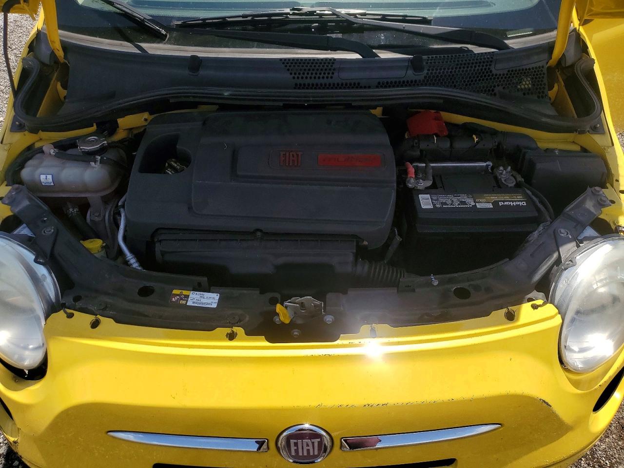 2014 Fiat 500 Pop Yellow vin: 3C3CFFARXET283016