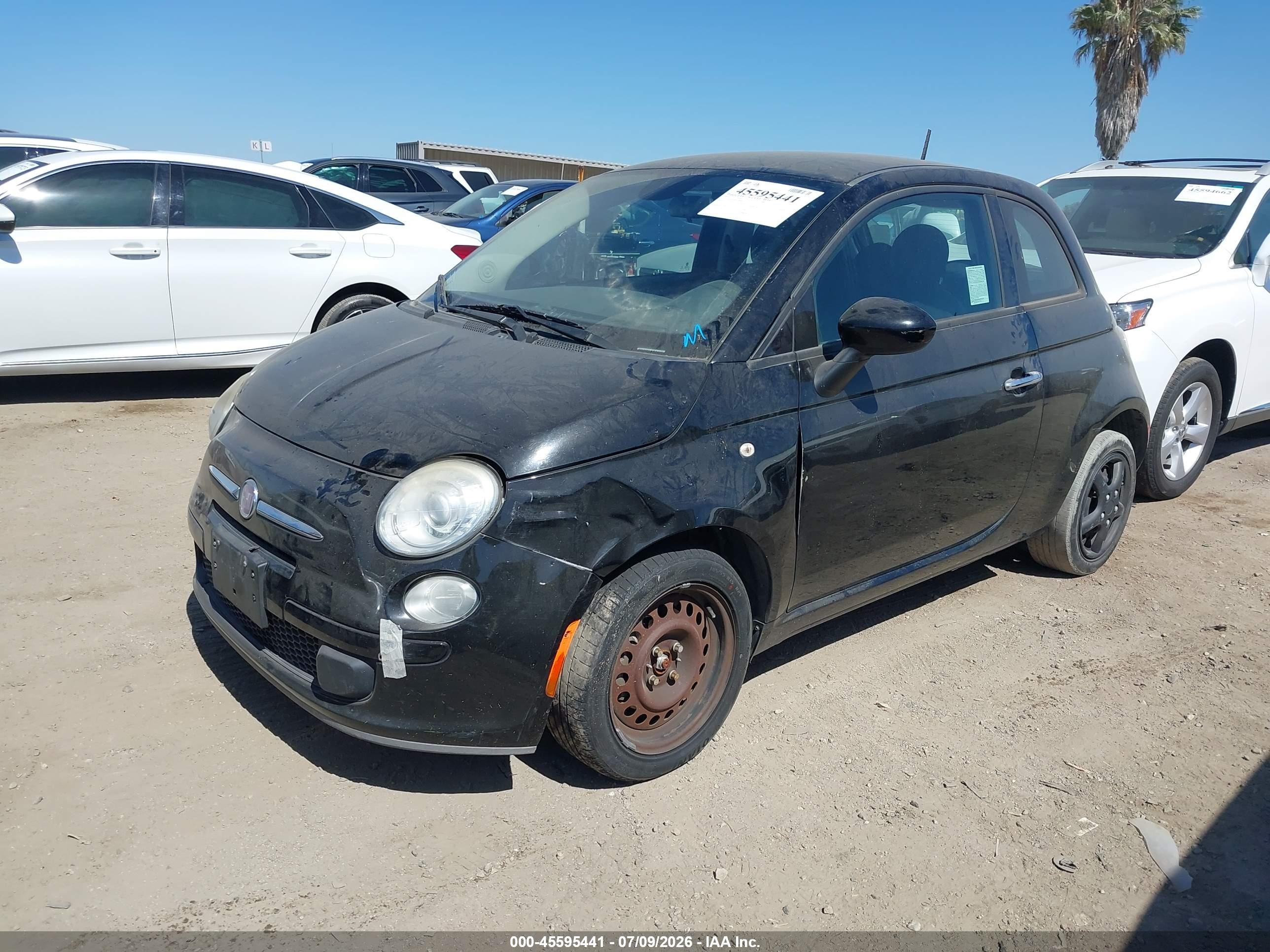 2014 Fiat 500 Pop Black vin: 3C3CFFARXET294050