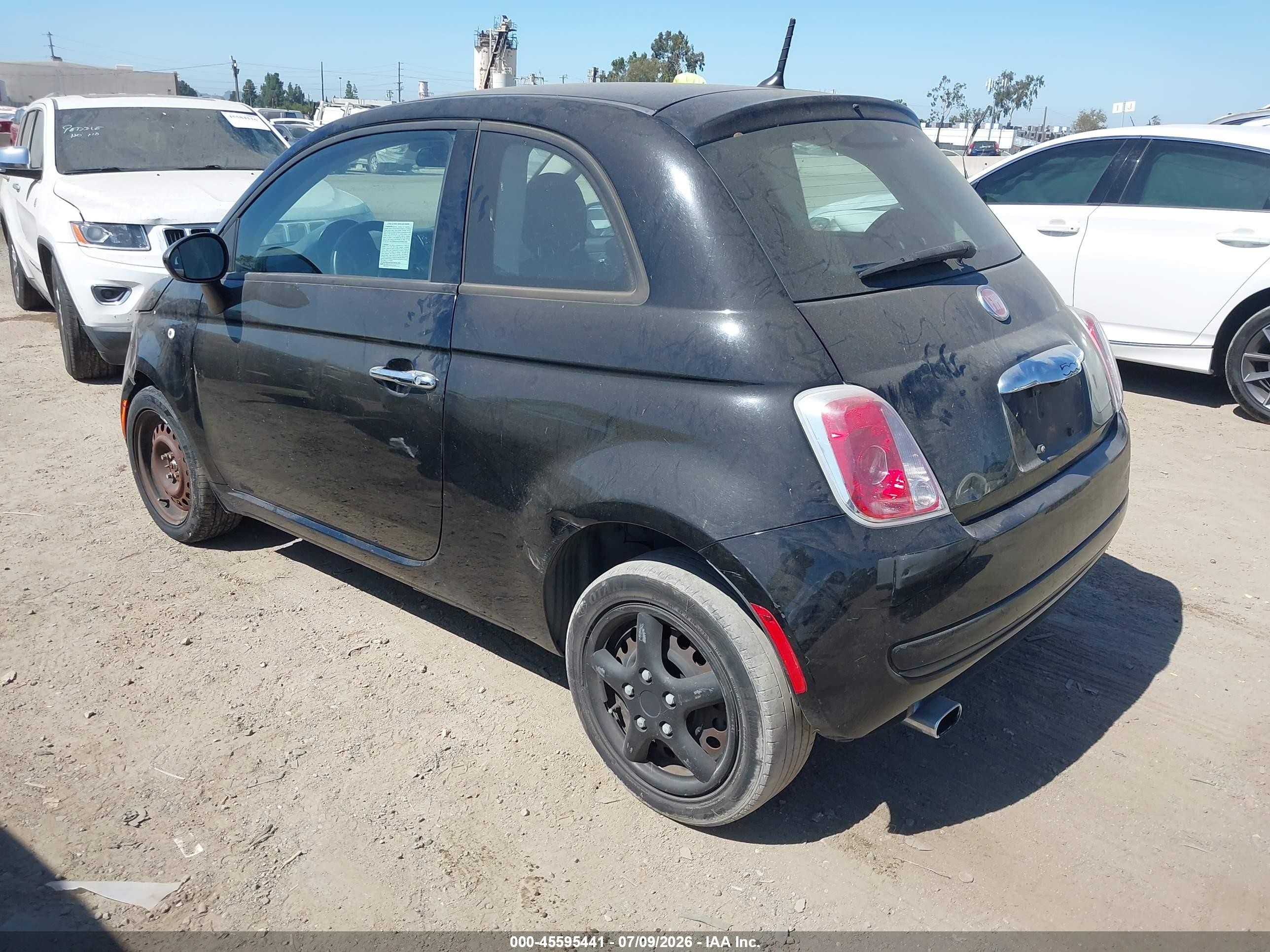 2014 Fiat 500 Pop Black vin: 3C3CFFARXET294050