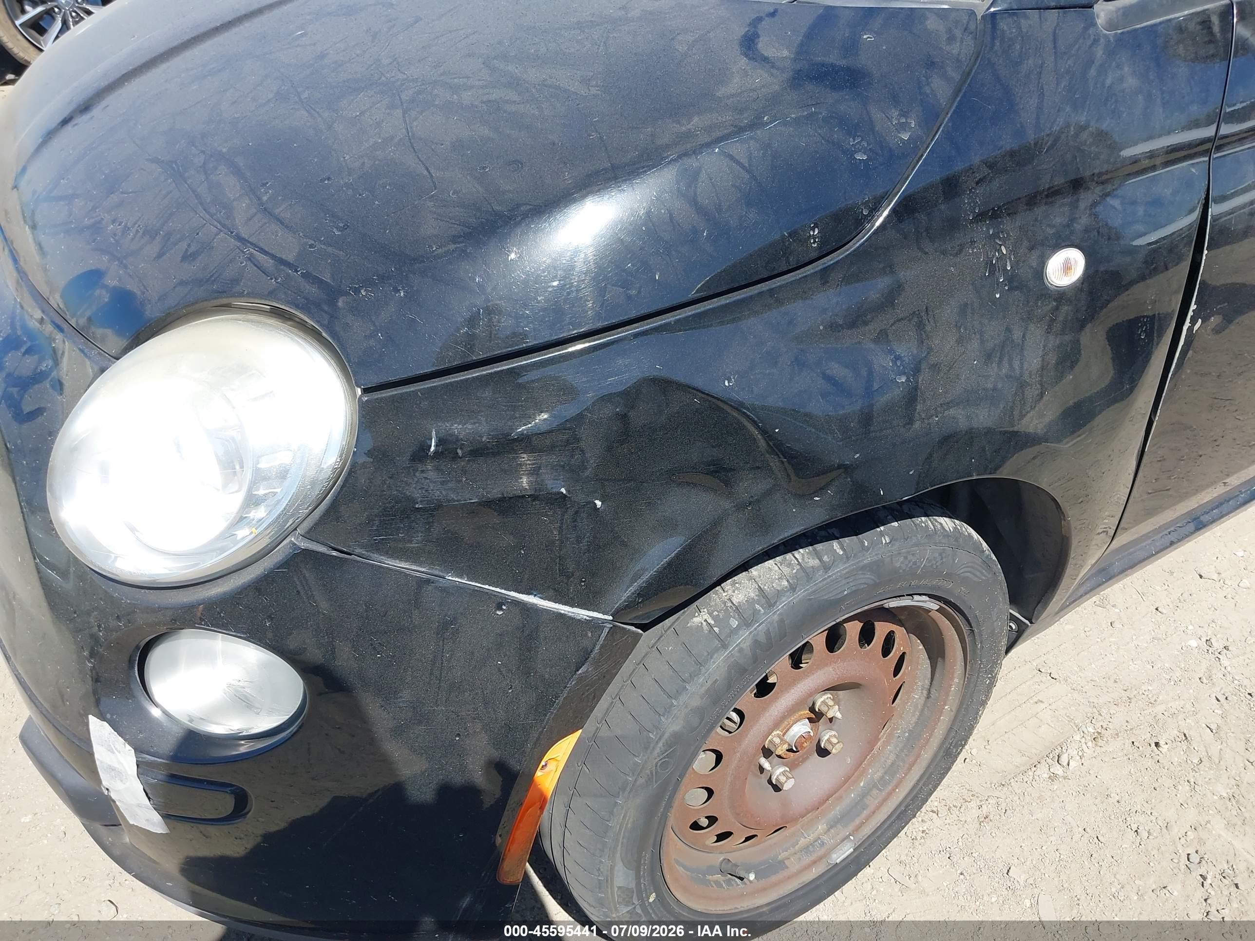 2014 Fiat 500 Pop Black vin: 3C3CFFARXET294050