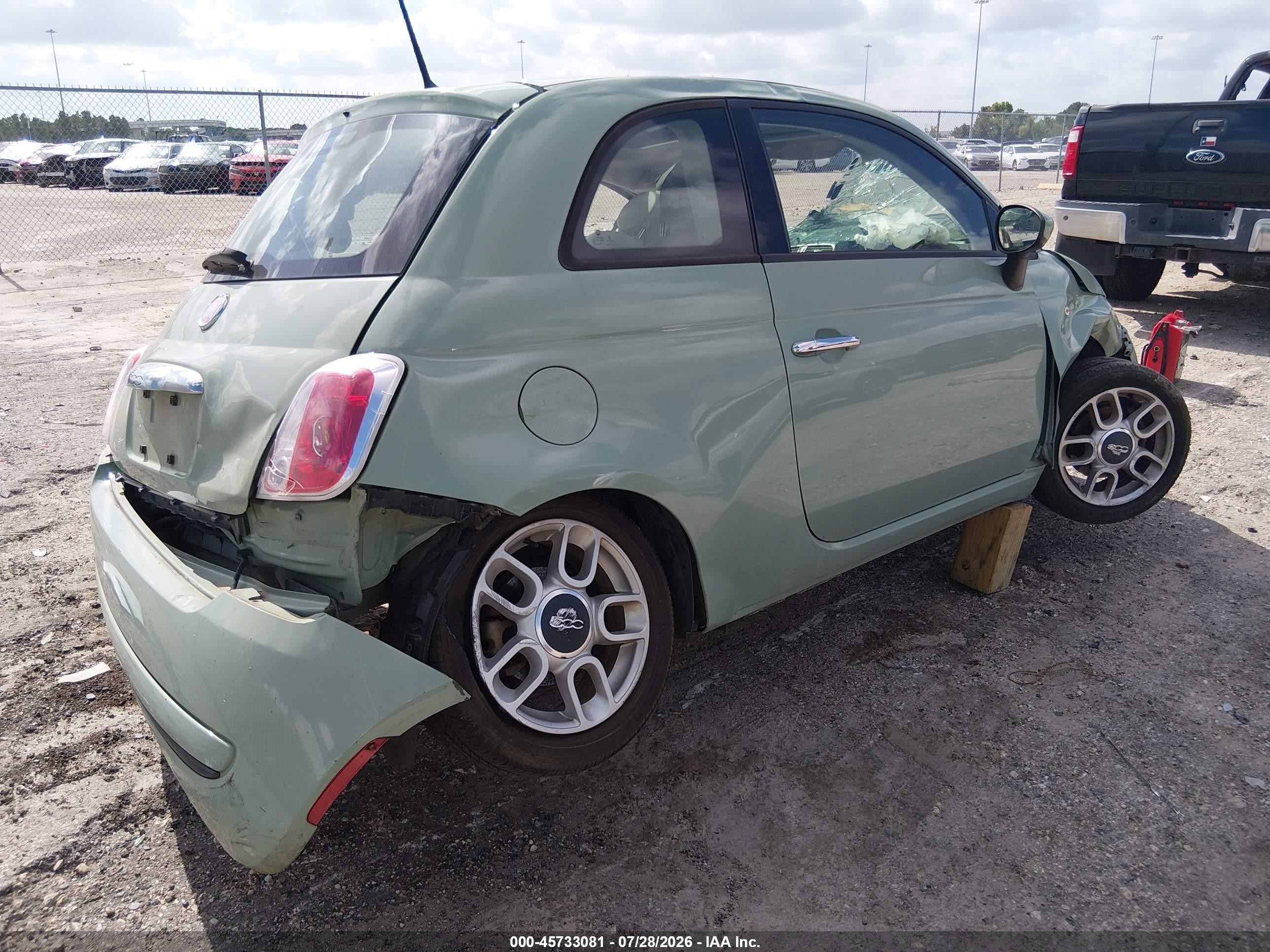 2015 Fiat 500 Pop Green vin: 3C3CFFARXFT508133