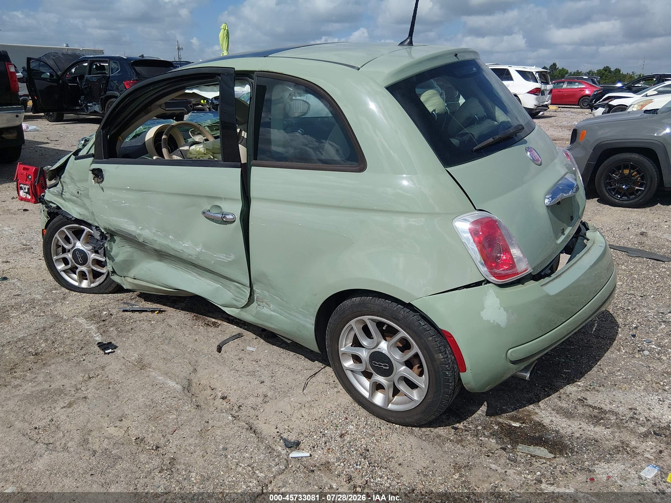 2015 Fiat 500 Pop Green vin: 3C3CFFARXFT508133
