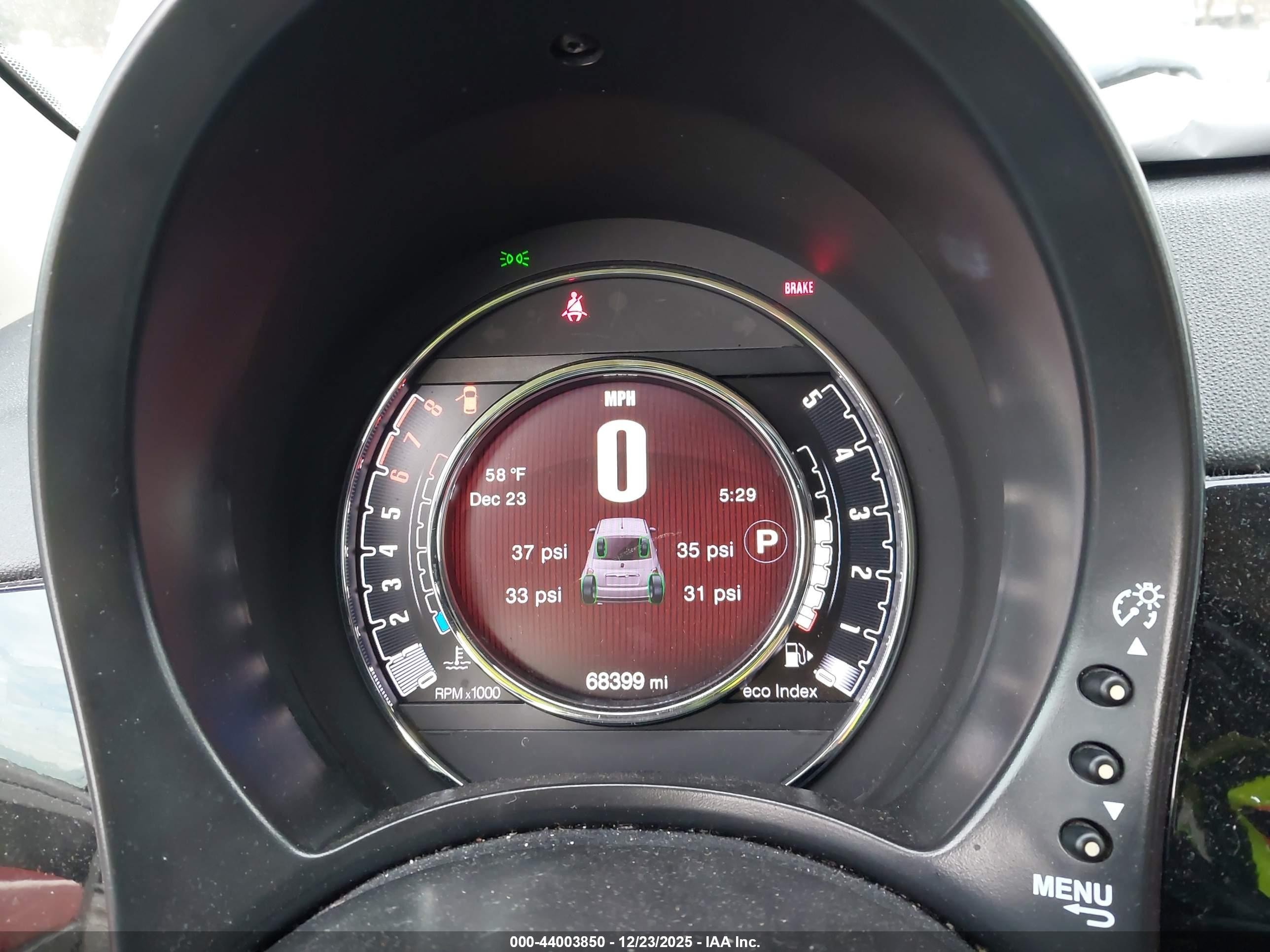 2015 Fiat 500 Ribelle Black vin: 3C3CFFARXFT612525