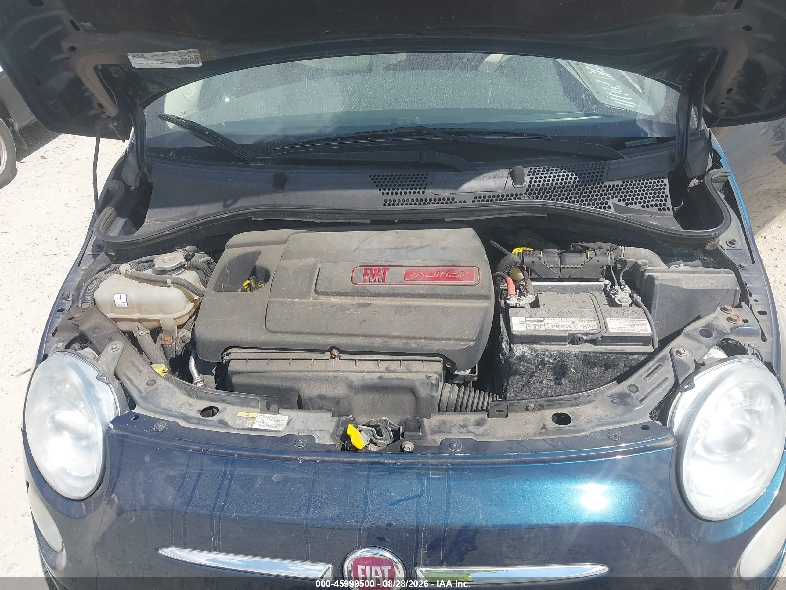2015 Fiat 500 Pop Blue vin: 3C3CFFARXFT653172