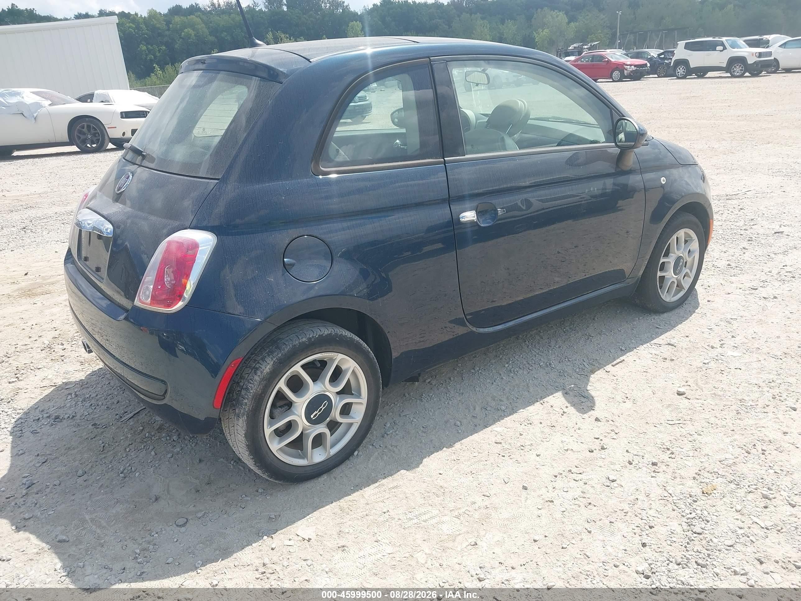 2015 Fiat 500 Pop Blue vin: 3C3CFFARXFT653172