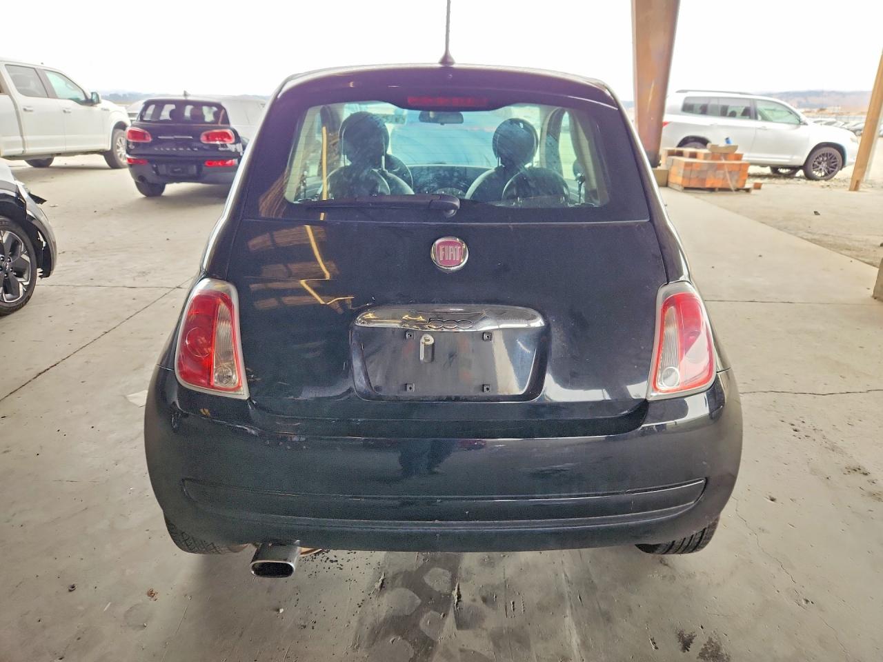2015 Fiat 500 Black vin: 3C3CFFARXFT716495
