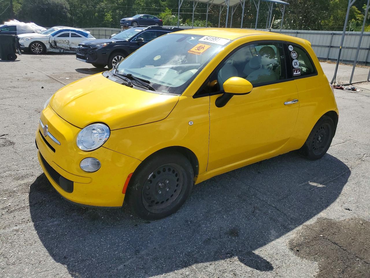 2016 Fiat 500 Pop Yellow vin: 3C3CFFARXGT120692