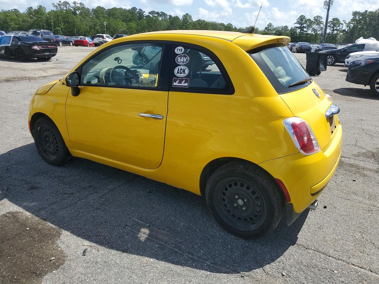 2016 Fiat 500 Pop Yellow vin: 3C3CFFARXGT120692