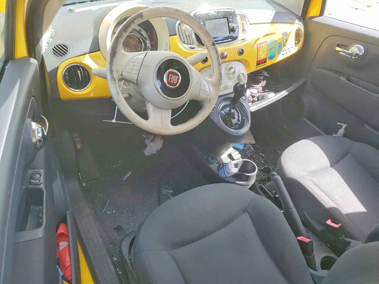 2016 Fiat 500 Pop Yellow vin: 3C3CFFARXGT120692
