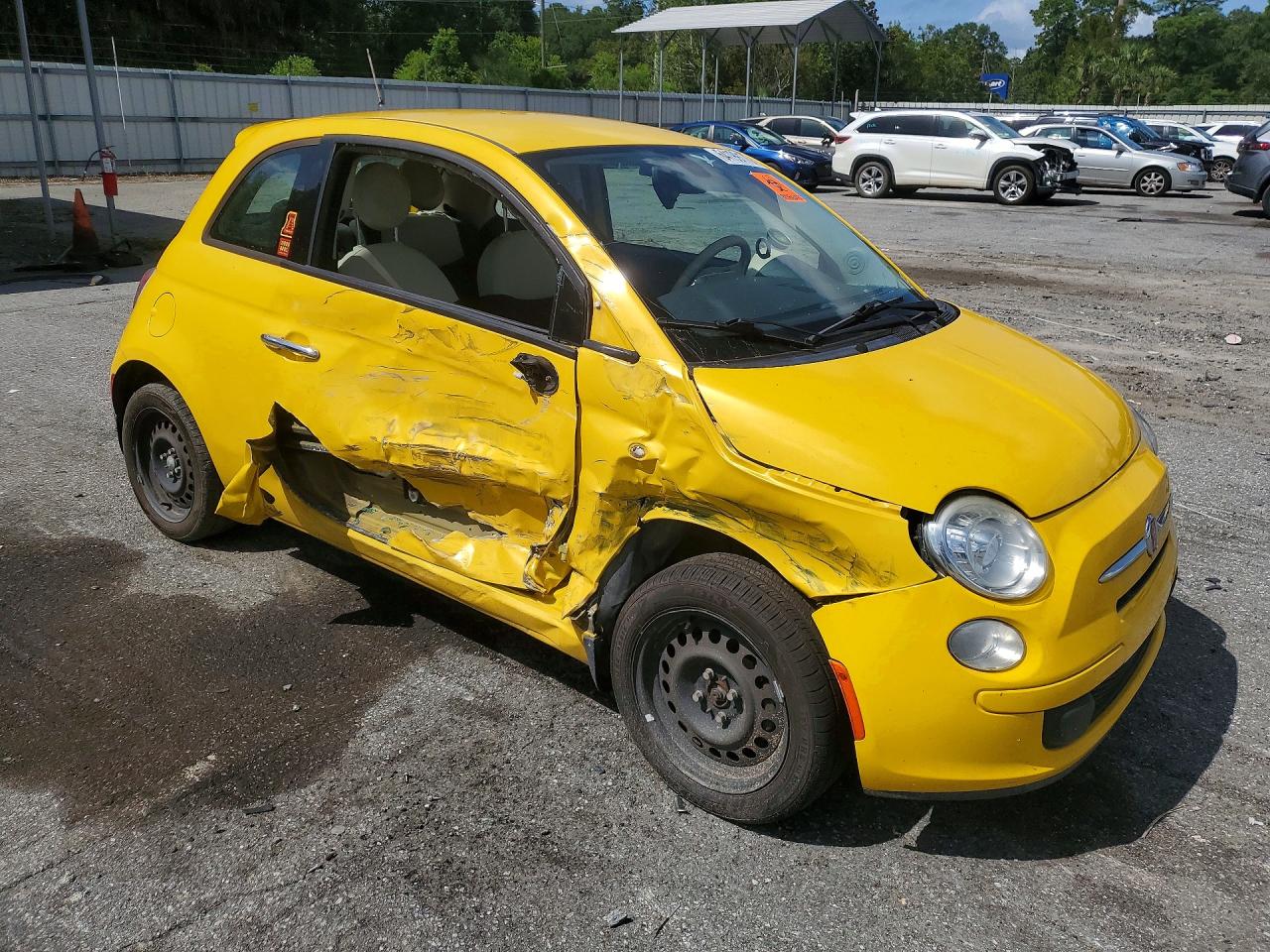 2016 Fiat 500 Pop Yellow vin: 3C3CFFARXGT120692