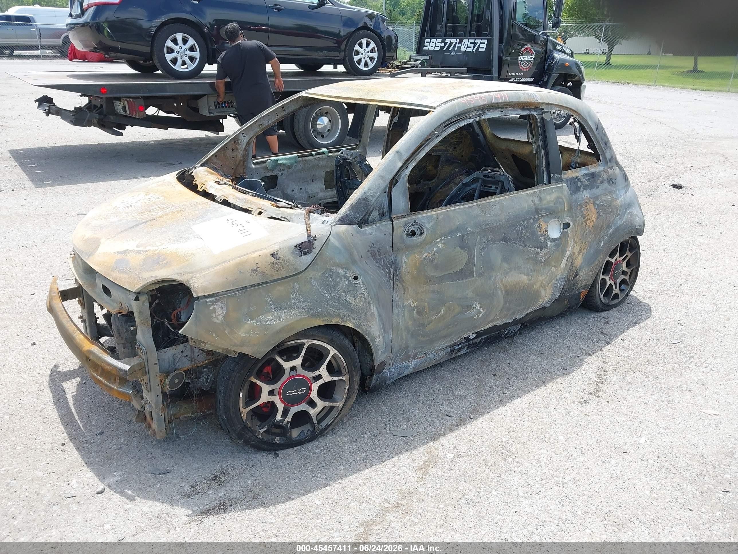 2012 Fiat 500 Sport Brown vin: 3C3CFFBR0CT360777