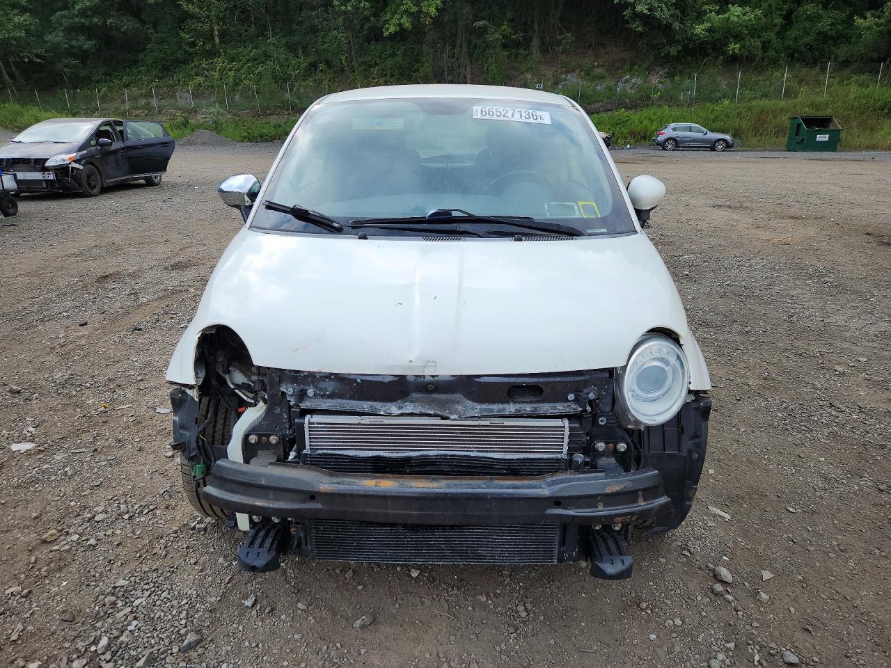 2012 Fiat 500 Sport White vin: 3C3CFFBR0CT362271