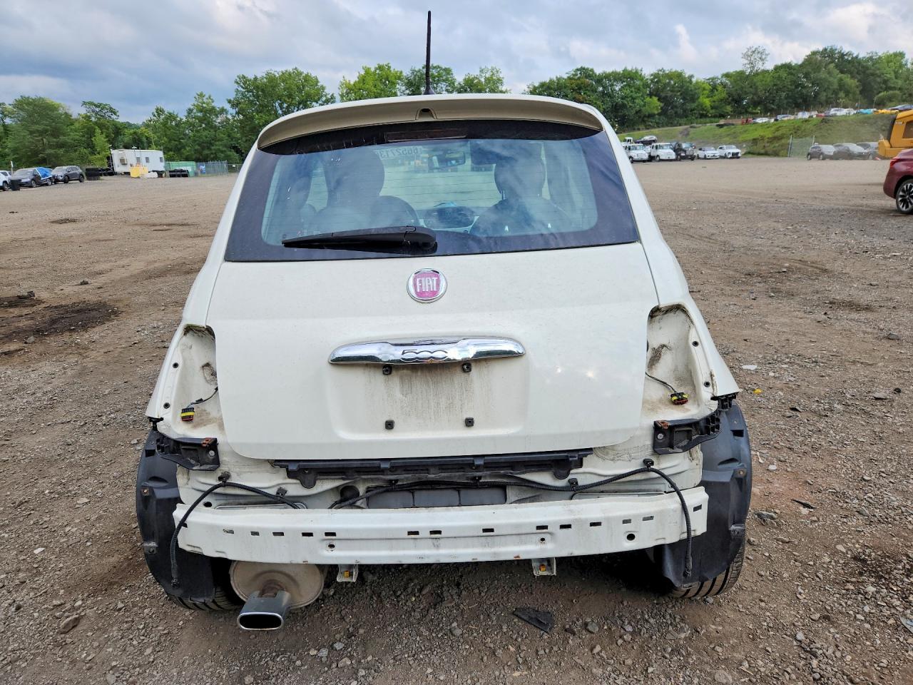 2012 Fiat 500 Sport White vin: 3C3CFFBR0CT362271
