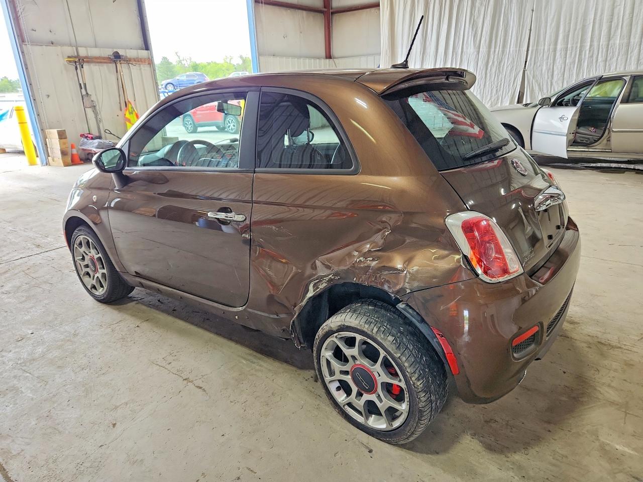 2012 Fiat 500 Sport Brown vin: 3C3CFFBR0CT383069