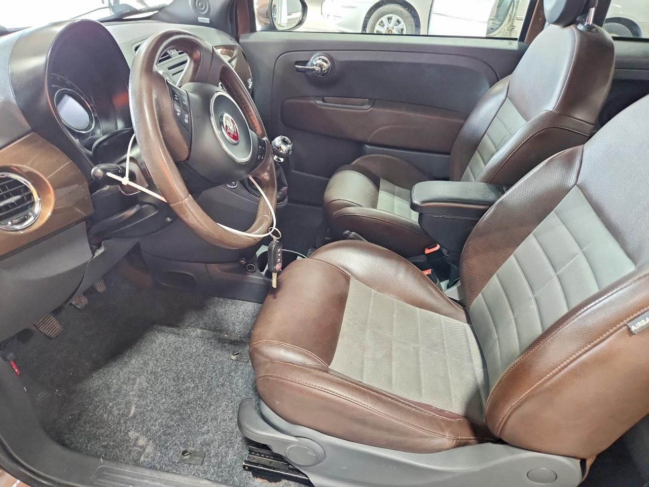 2012 Fiat 500 Sport Brown vin: 3C3CFFBR0CT383069