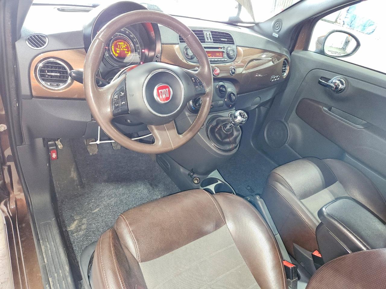 2012 Fiat 500 Sport Brown vin: 3C3CFFBR0CT383069