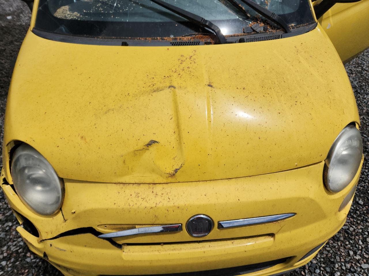 2012 Fiat 500 Sport Yellow vin: 3C3CFFBR1CT127135