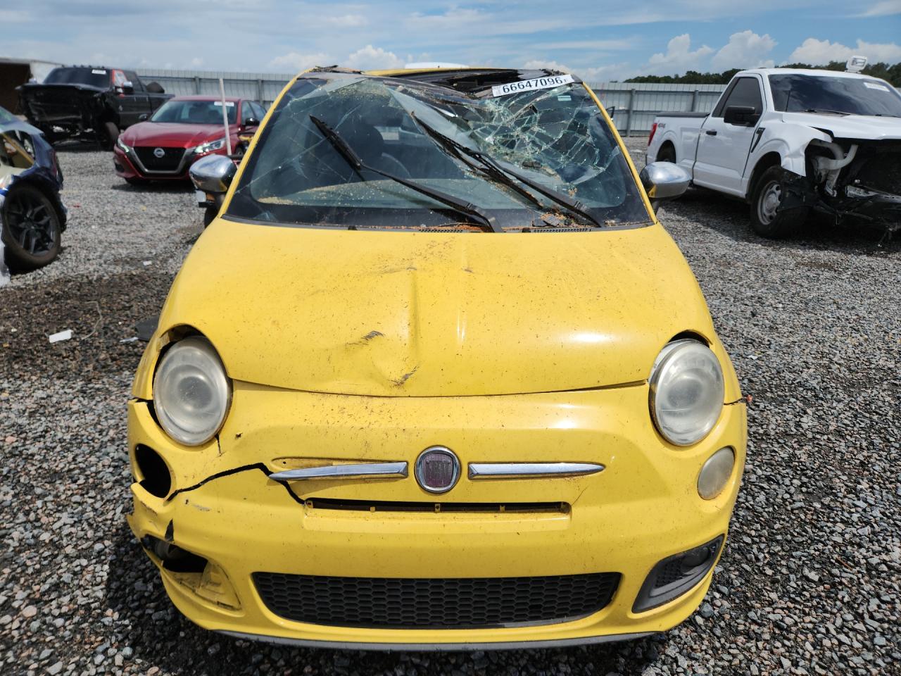 2012 Fiat 500 Sport Yellow vin: 3C3CFFBR1CT127135