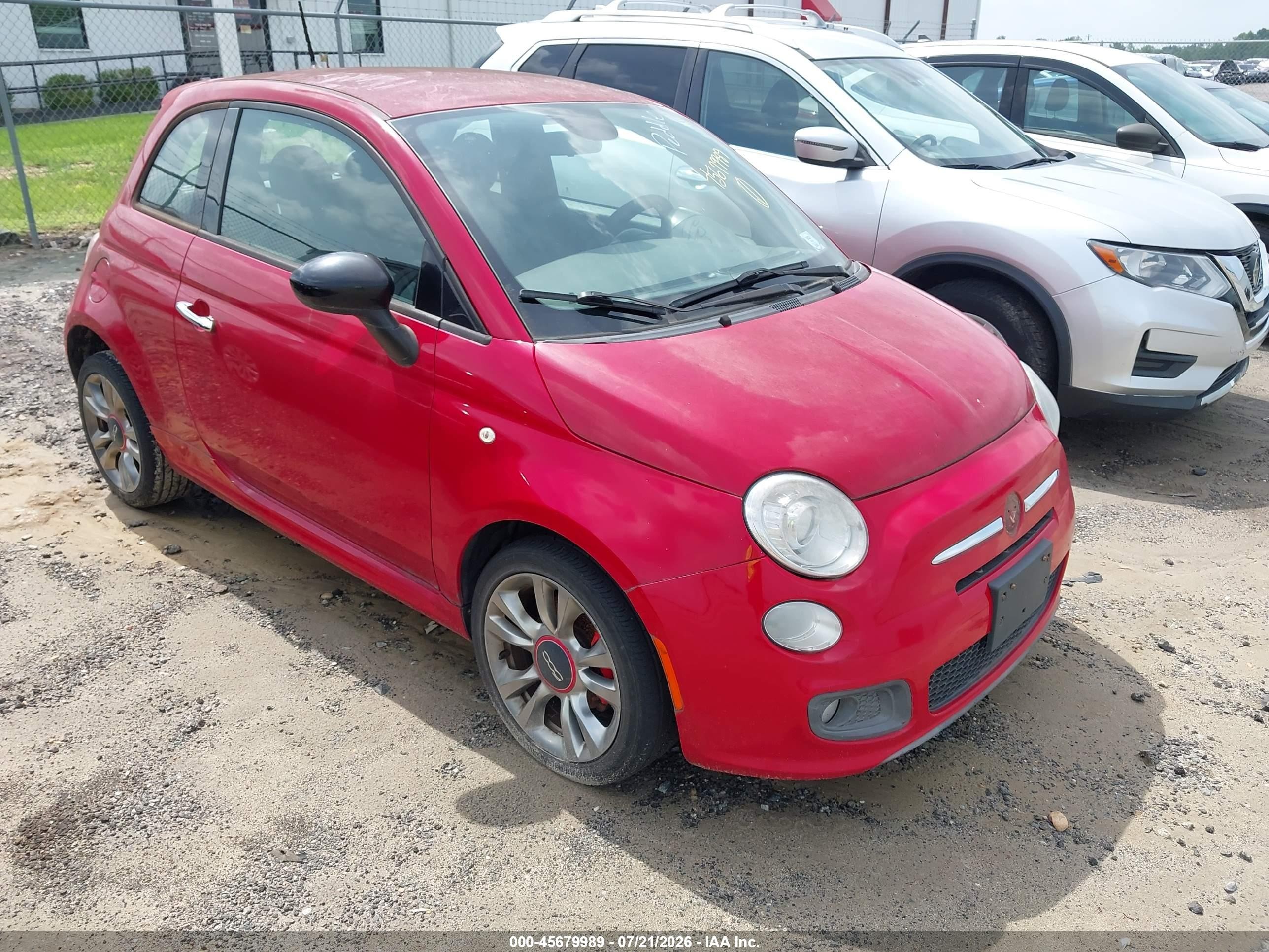2015 Fiat 500 Sport Red vin: 3C3CFFBR1FT681960