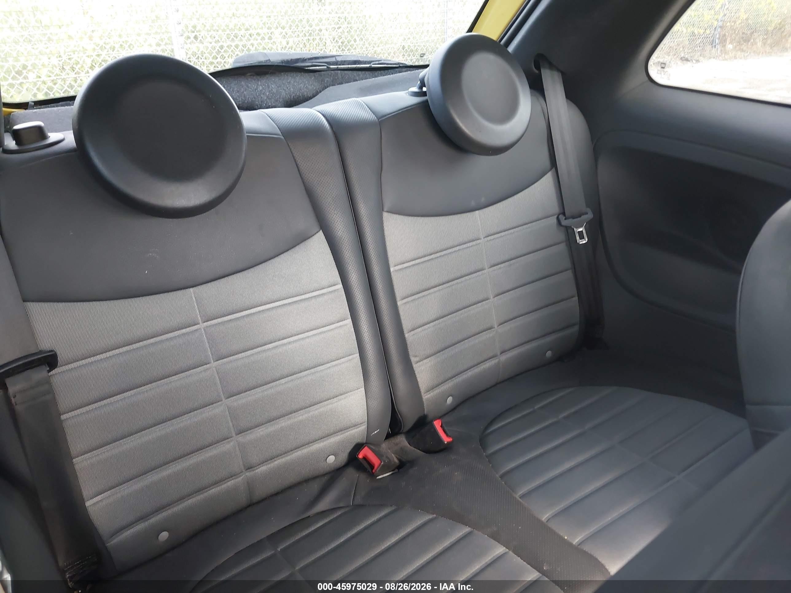 2012 Fiat 500 Sport Yellow vin: 3C3CFFBR2CT104964