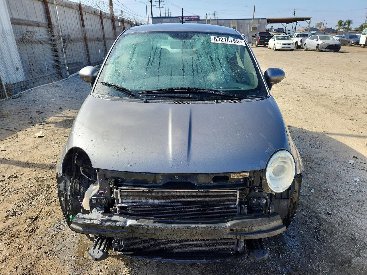 2012 Fiat 500 Sport Gray vin: 3C3CFFBR2CT287606