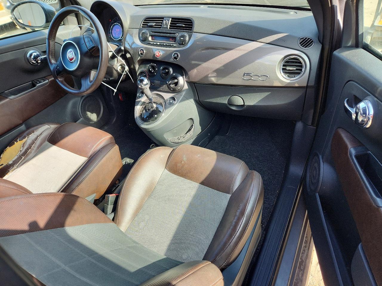 2012 Fiat 500 Sport Gray vin: 3C3CFFBR2CT287606