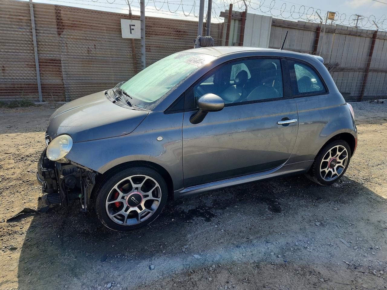 2012 Fiat 500 Sport Gray vin: 3C3CFFBR2CT287606