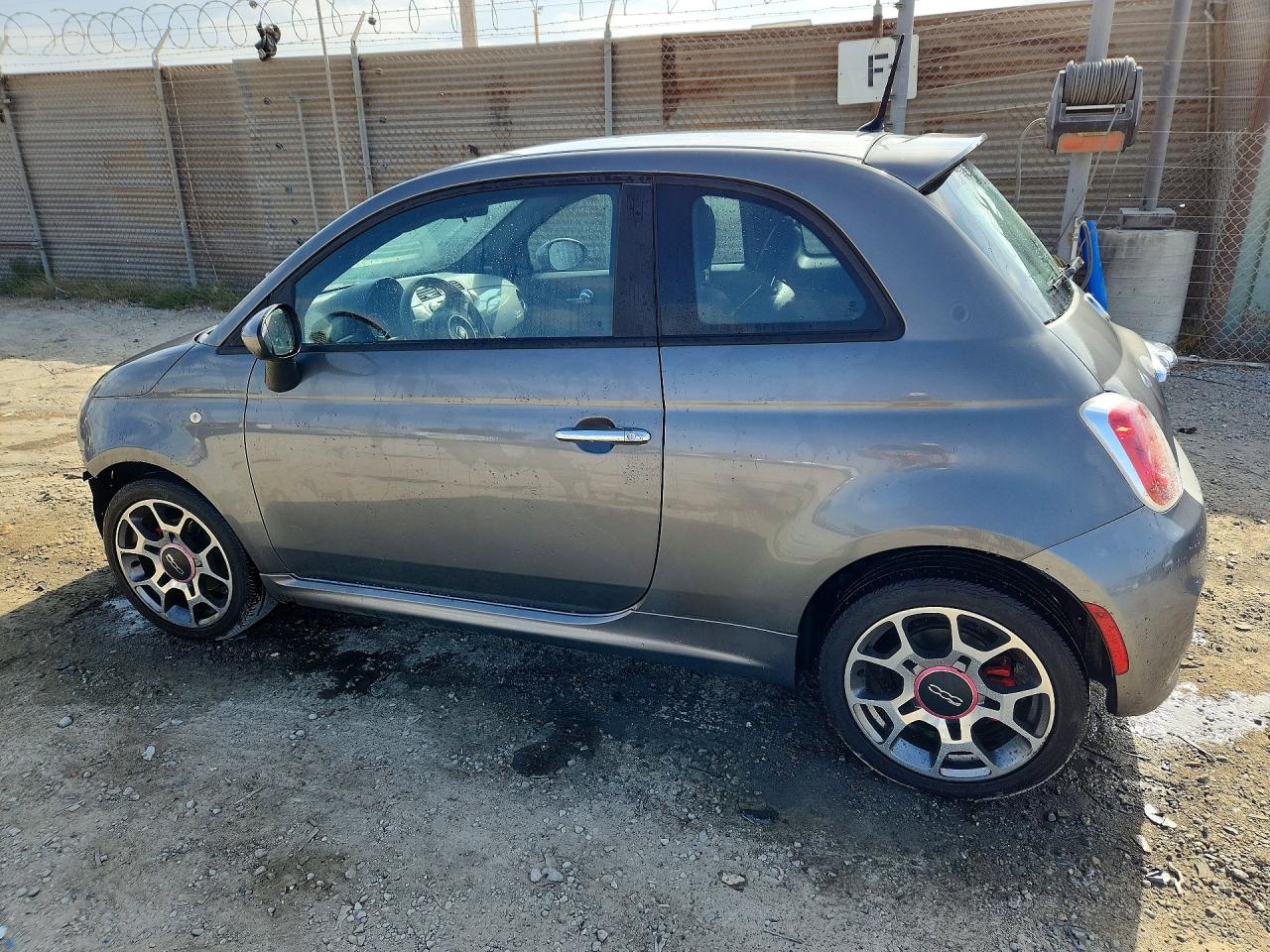 2012 Fiat 500 Sport Gray vin: 3C3CFFBR2CT287606