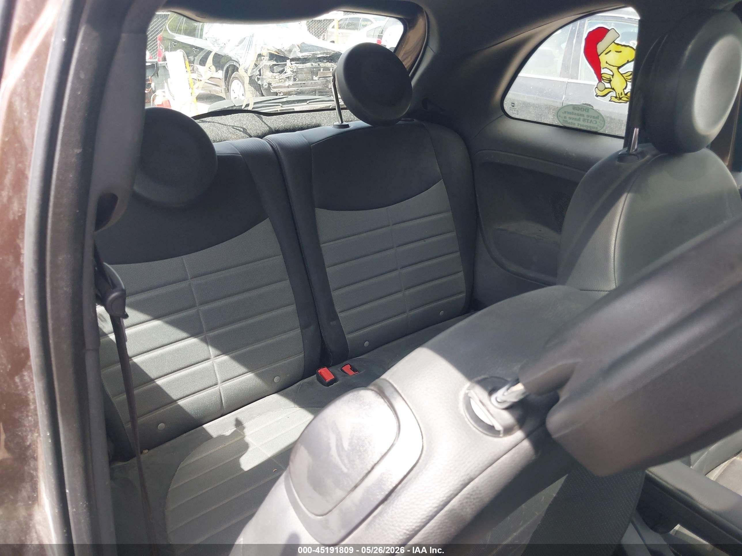 2012 Fiat 500 Sport Brown vin: 3C3CFFBR2CT383719