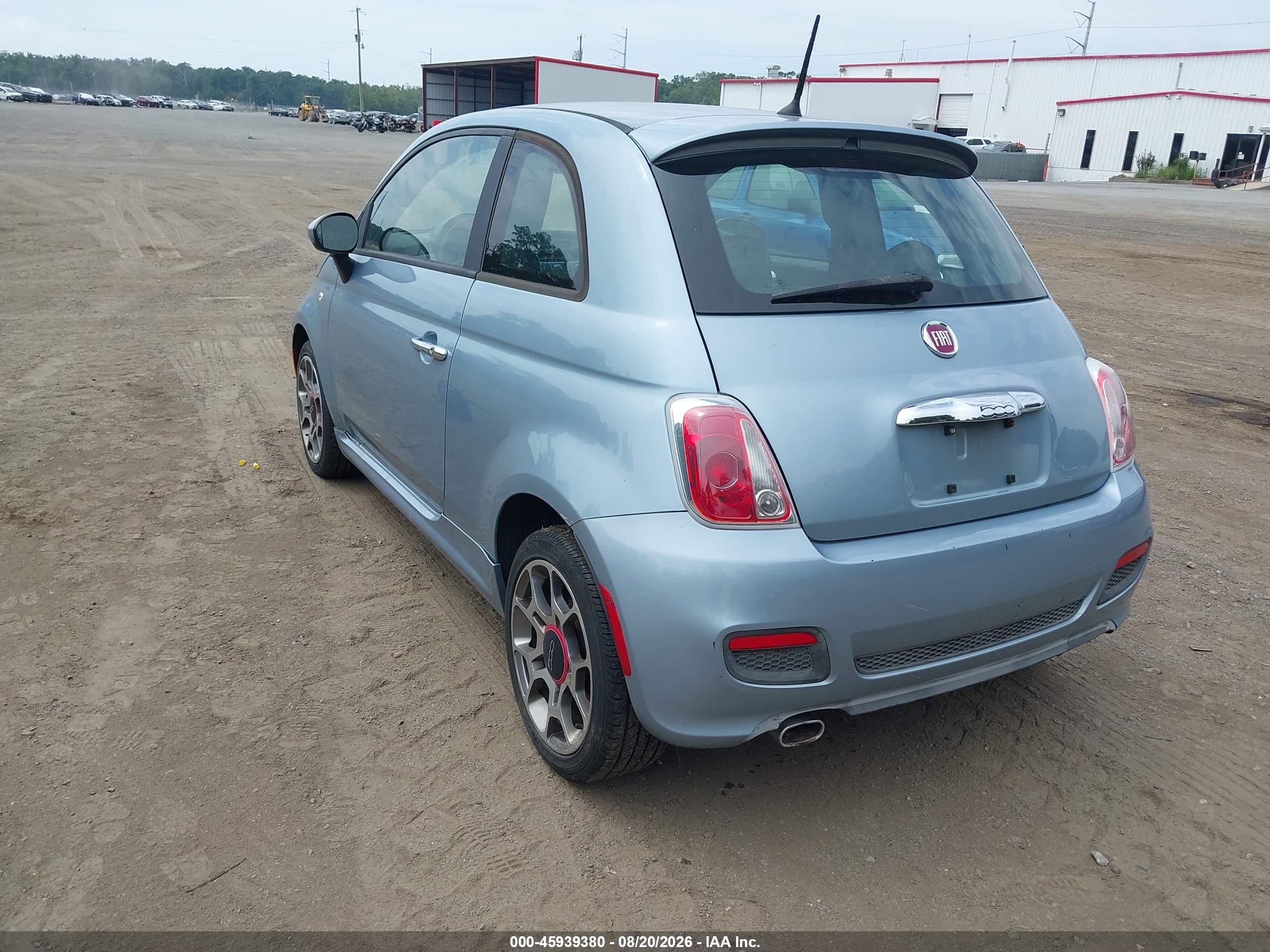 2013 Fiat 500 Sport Blue vin: 3C3CFFBR2DT533152
