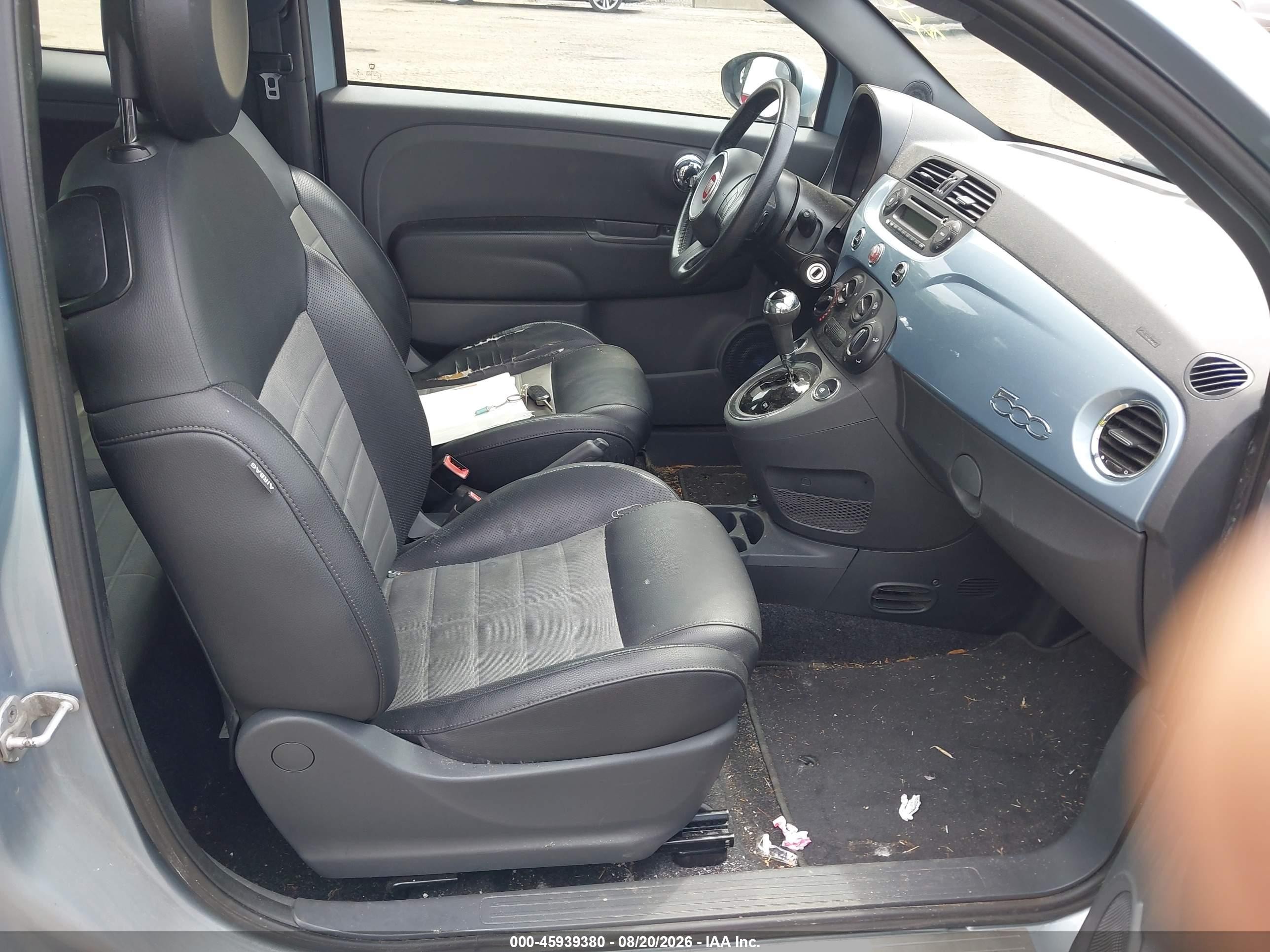 2013 Fiat 500 Sport Blue vin: 3C3CFFBR2DT533152