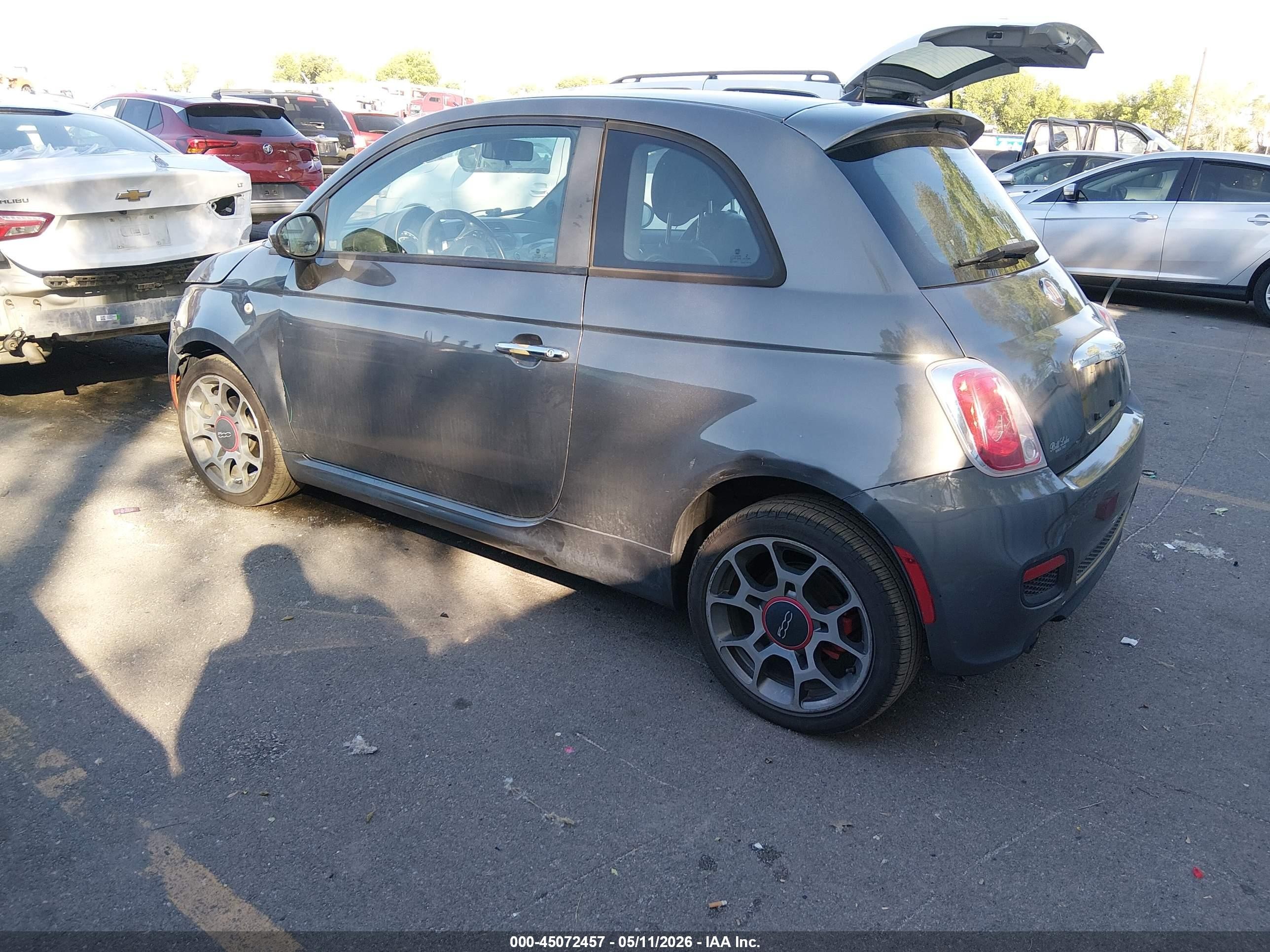 2013 Fiat 500 Sport Серый vin: 3C3CFFBR2DT738776