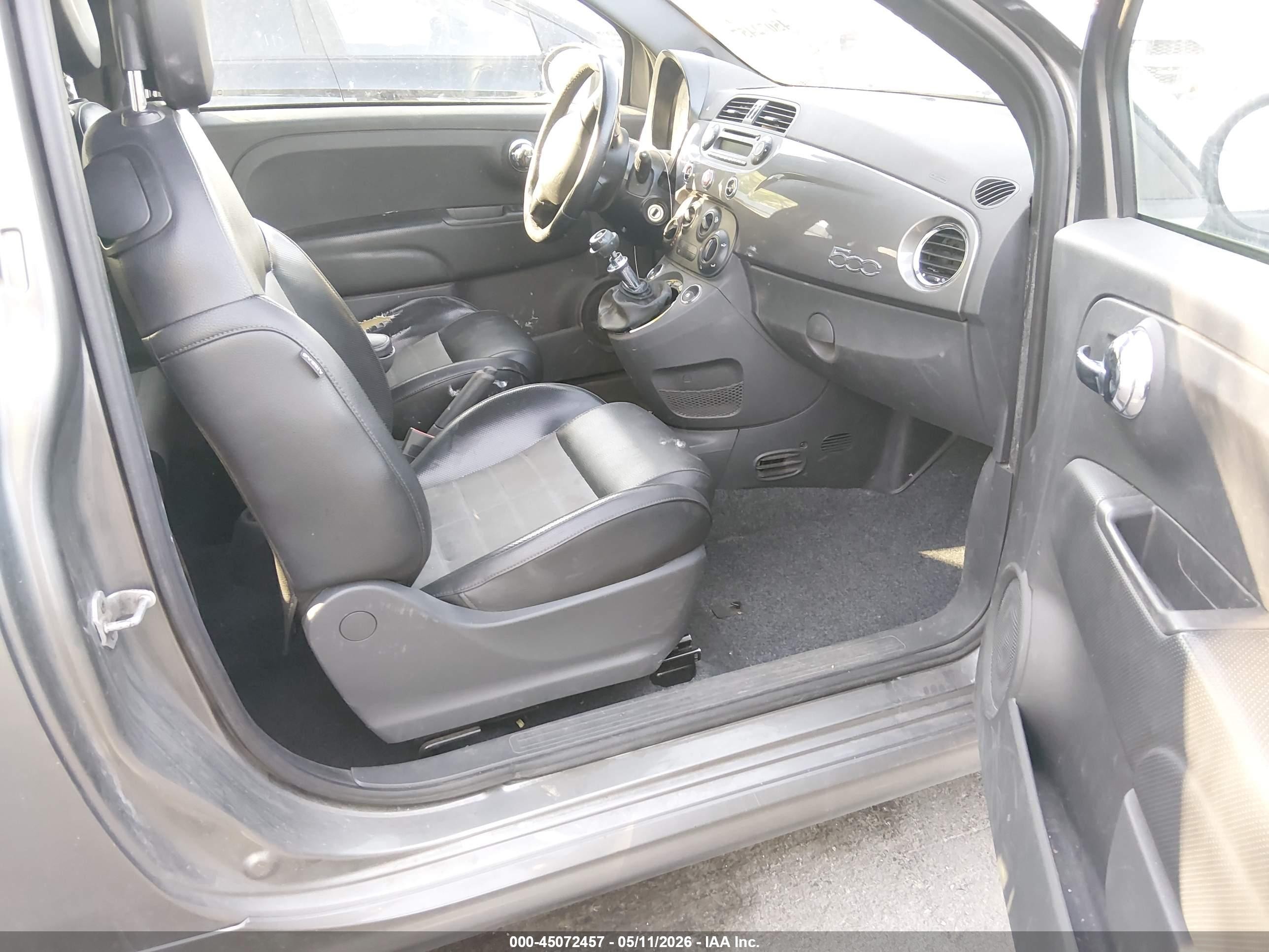 2013 Fiat 500 Sport Серый vin: 3C3CFFBR2DT738776