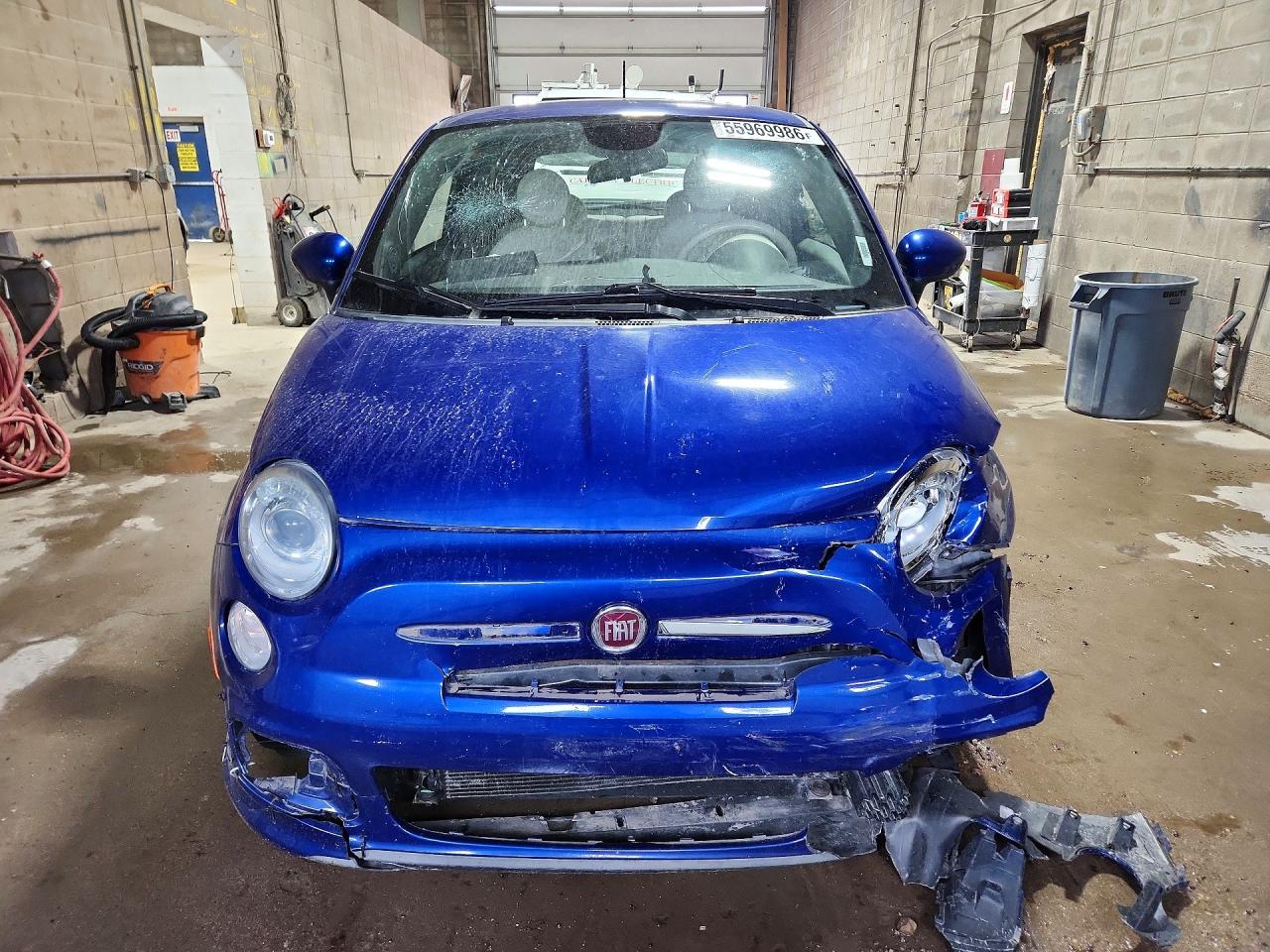 2014 Fiat 500 Sport Синий vin: 3C3CFFBR2ET205618