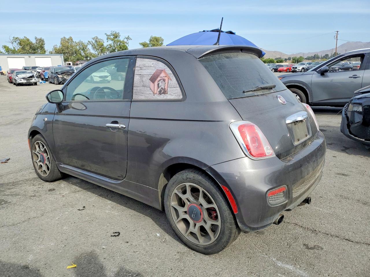 2015 Fiat 500 Sport Gray vin: 3C3CFFBR2FT623596